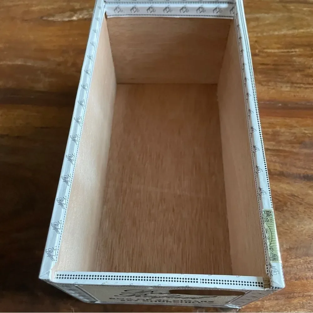 Set of 2 Cigar Boxes for Storage Crafts Needlework Office